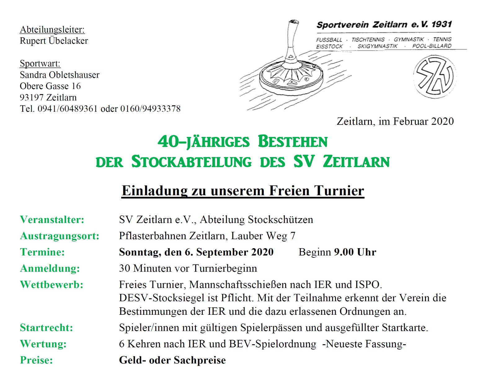 AUS Zeitlar Freies 2020