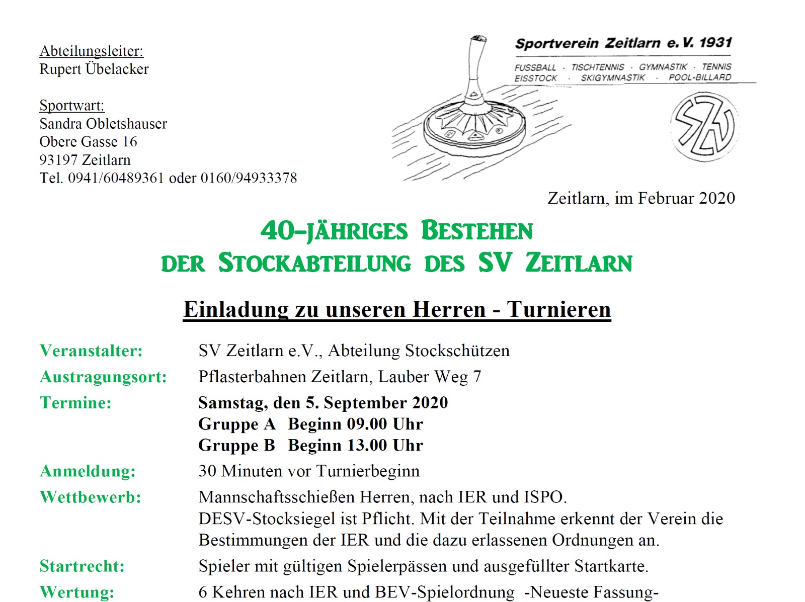 AUS Zeitlarn 2020